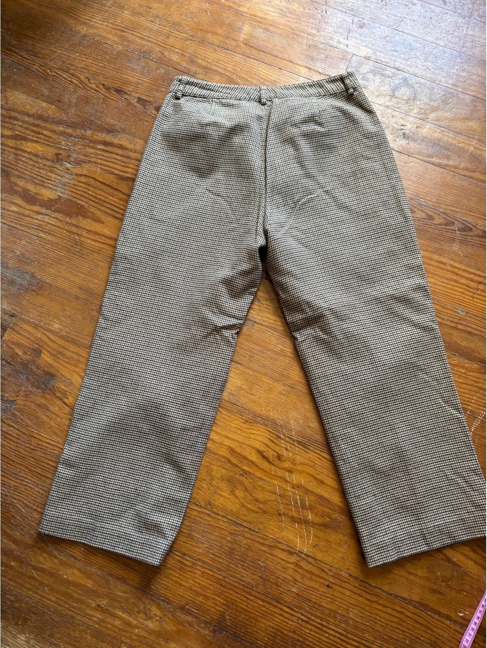 LL Bean women’s houndstooth pattern trousers 100%wool size 6
